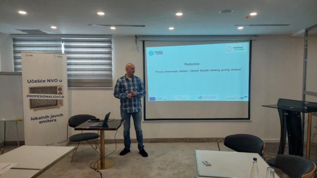 Media centar je organizovao u periodu februar- maj sastanke sa članovima i članicama nevladinih organizacija sa sjedištem u Prijestonica Cetinje, Glavnom gradu Podgorica, Nikšiću, Herceg Novom, Rožajama, Budvi, Andrijevici, Ulcinju, Kotoru, Tivtu, Baru, Beranama, Bijelom Polju, Danilovgradu